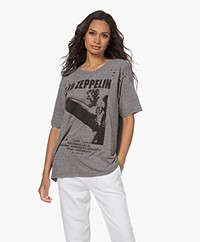 Daydreamer Led Zeppelin Blimp 1969 Merch Katoenmix T-shirt - Grijs Mêlee 