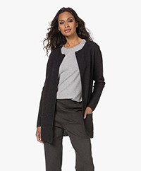 Sibin/Linnebjerg Mary Kort Vest in Merinomix - Antraciet