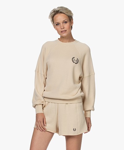 Love Stories Skye French Terry Sweater - Off-white