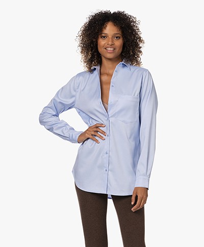 light blue blouse ladies