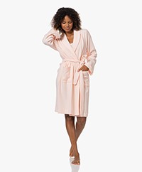HANRO Robe Selection Fleece Plush Robe - Tender Rose