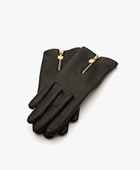 Rhanders Arabella Lamsleren Handschoenen - Zwart