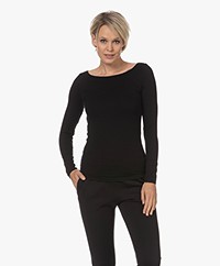 Majestic Filatures Soft Touch Jersey Long Sleeve - Black
