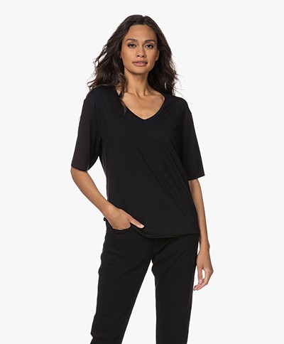 modal v neck t shirt