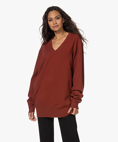 extreme cashmere  N°162 Claim Cashmere Sweater - Harissa