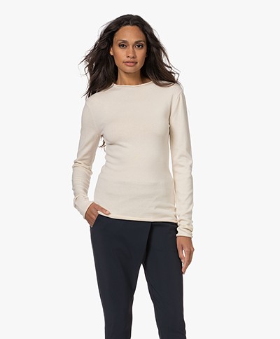 Woman by Earn Funny Modal Blend Sweater - Off-white