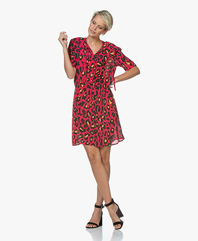 Josephine & Co Ciel Leopard Print Tunic Dress - Magenta