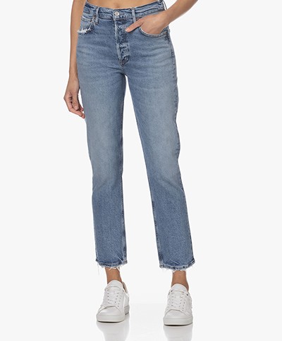 AGOLDE Riley Organic Cotton Slim-fit Jeans - Cove
