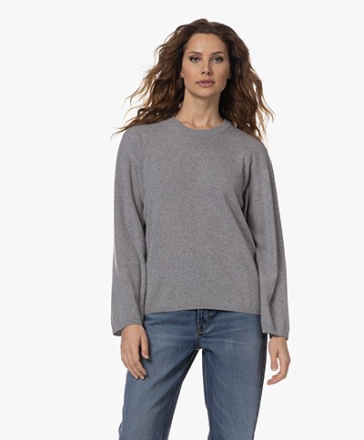 GAI+LISVA Sigrid Recycled Cashmere Sweater - Grey Melange