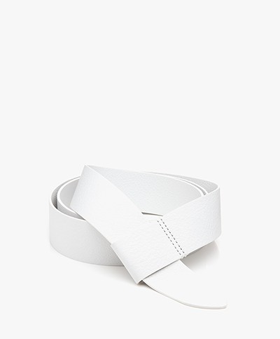 Filippa K Wrap Leather Belt - White
