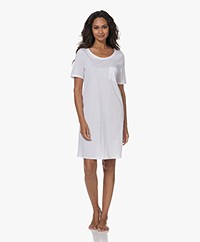 HANRO Cotton Deluxe Jersey Nightshirt - White