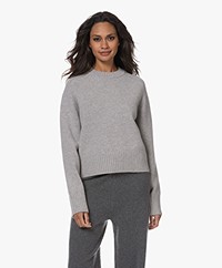 extreme cashmere N°167 Please Cropped Cashmere Sweater - Grey