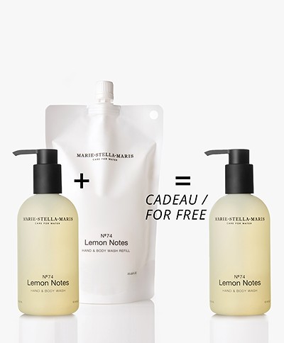 Marie-Stella-Maris Hand & Body Wash Lemon Notes + refill = 2nd bottle for FREE!