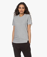 bassike Heritage Organic Cotton T-shirt - Grey Melange