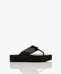 Filippa K Flatform Flip Flop Sandals - Black