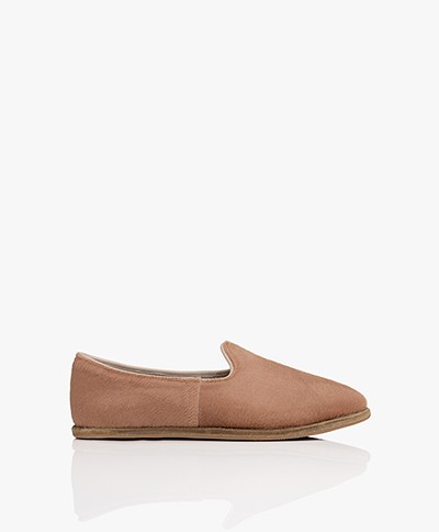 SURÉE Hairy Leather Loafers - Desert