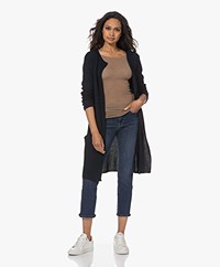 Sibin/Linnebjerg Mary Merinomix Open Vest - Navy