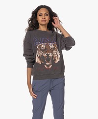 ANINE BING Tiger Sweatshirt - Gewassen Zwart