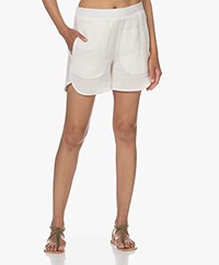 Woman by Earn Tuude Linnen Short - Off-white