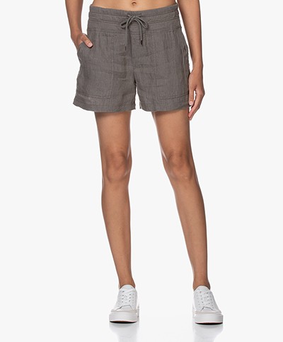 James Perse Military Linen Shorts - Artichoke