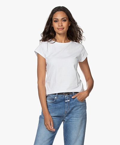 no man's land Cotton Jersey T-Shirt - White