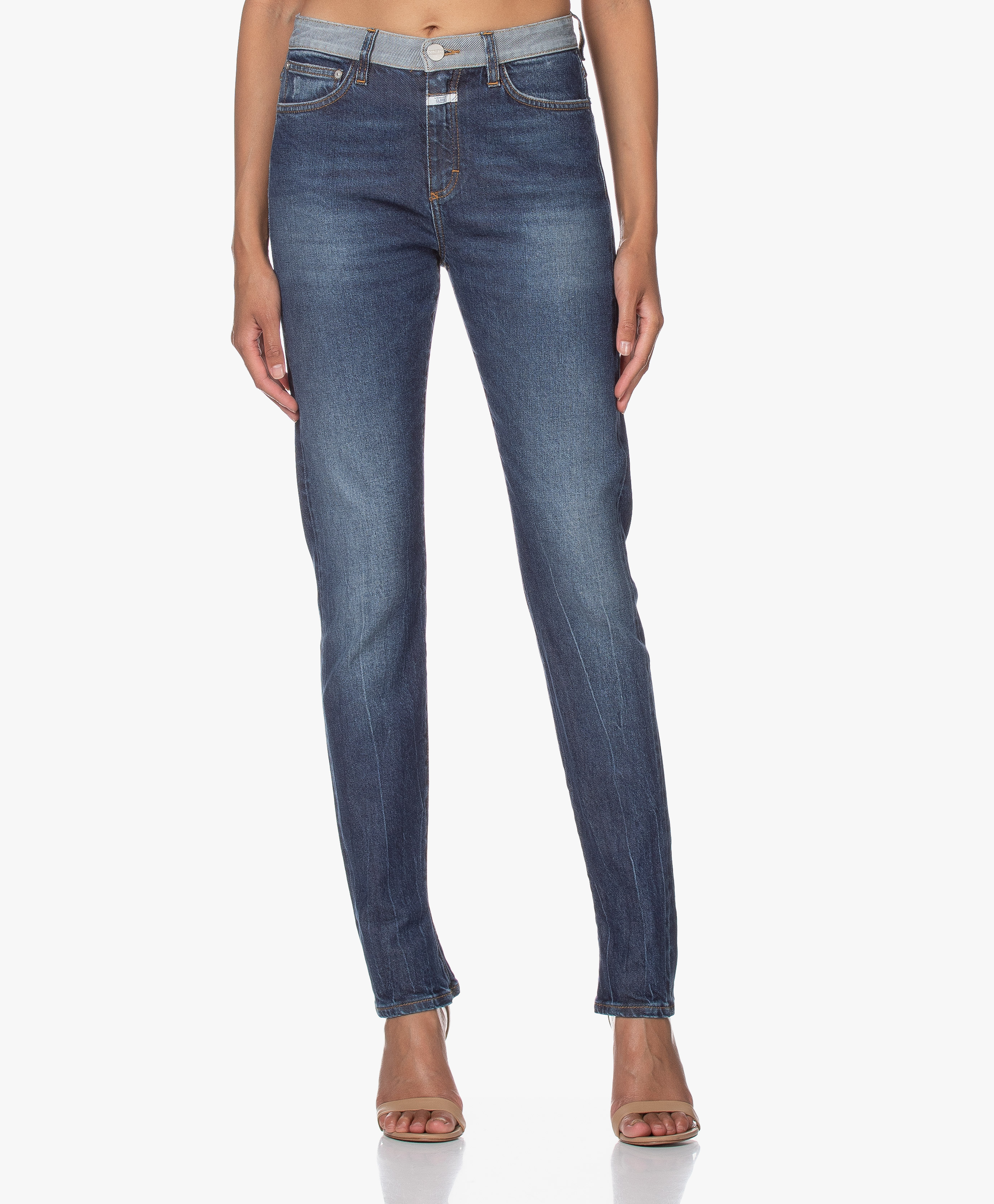 high rise selvedge jeans