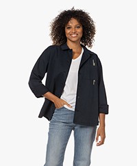 Neeve The Ally Embroidered Utility Jacket - Navy 
