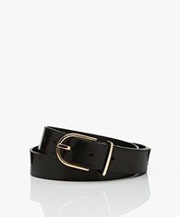 Drykorn Tanila Leather Belt - Black