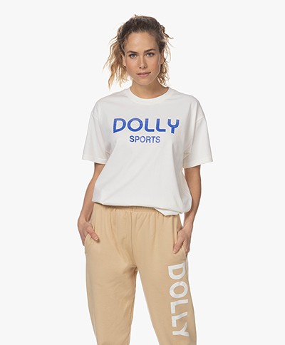 Dolly Sports Team Dolly Katoenen Print T-shirt - Off-white