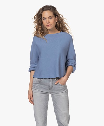 Drykorn Roane Cotton-Cashmere Sweater - Blue