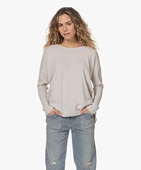 Sibin/Linnebjerg Neva Merino Blend Sweater - Light Solid Grey