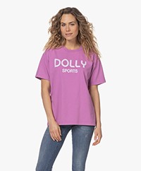 Dolly Sports Team Dolly Katoenen Print T-shirt - Orchid Purple