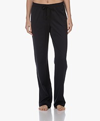 HANRO Cotton Deluxe Jersey Pajama Pants - Black