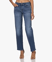 Denham Bardot Medium Stonewash Straight Fit Jeans - Blauw