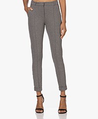 KYRA Caat Interlock Jersey Pants - Grey Melange