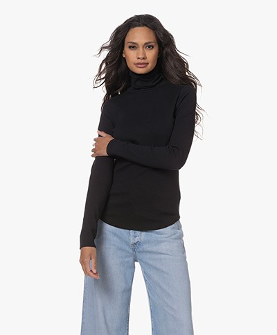 Neeve The Theresa Organic Cotton Turtleneck Sweater - Essential Black