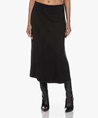 Neeve The Harlow Organic Cotton Rib Jersey Skirt - Essential Black