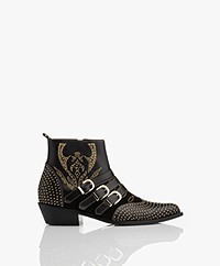 ANINE BING Penny Boots - Black/Gold