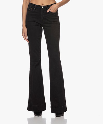 Denham Jane High-rise Flared Jeans - Zwart 