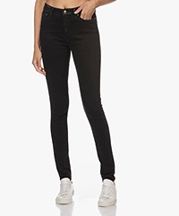 Denham Needle High Skinny Jeans - Zwart