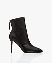 Alias Mae Abbie Leather Stiletto Ankle Boots - Black