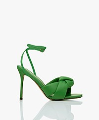 Alias Mae Milla Leather Heeled Sandals - Highlighter Green