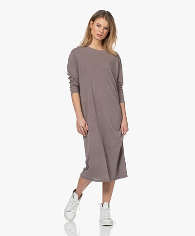 American Vintage Organic Cotton Jersey Dress - Cacao
