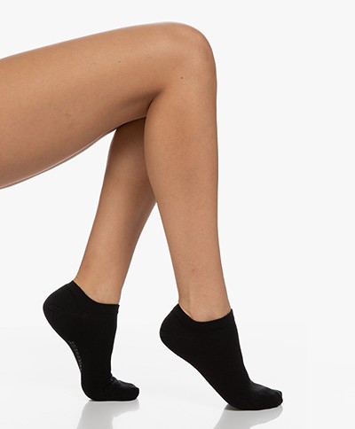 Organic Basics Cotton Ankle Socks 2-Pack - Black