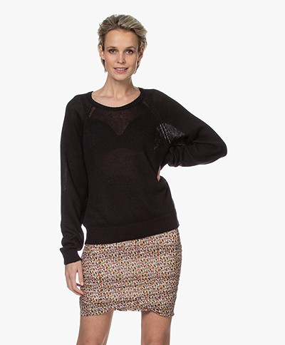 Filippa K Natalie Pure Linen Sweater - Black