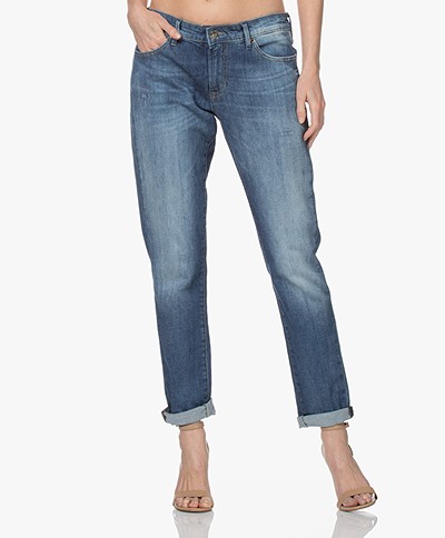 Denham Monroe Girlfriend Fit Jeans - Blauw