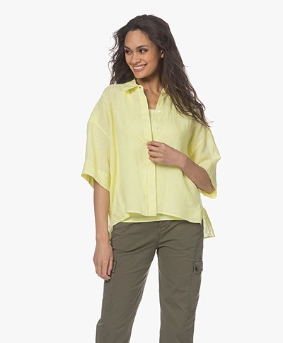 Drykorn Therry Linen Shirt - Lime