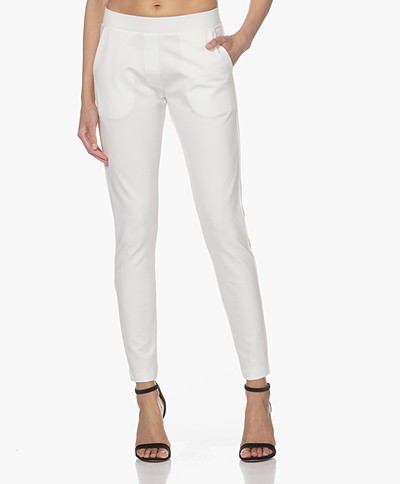 Woman by Earn Bobby Ponte Jersey Broek - Off-white