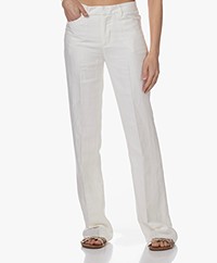 Zadig & Voltaire Pistol Viscose and Linen Pants - White