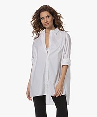 MUNTHE Hollia Oversized Organic Cotton Shirt - White